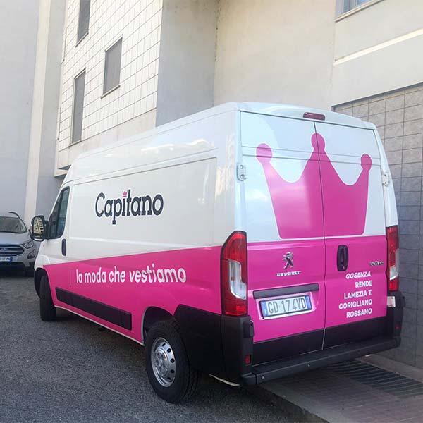 Wrapping furgone capitano cosenza